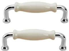 TopHomer 2 STÜCKE Schrankgriffe, Keramik-Zinklegierung, Schrankgriffe, Küchenschubladentürgriffe, Türknöpfe als Ersatz, für Schubladen, Badezimmerschränke, Kleiderschranktüren (Lochmitte: 96 mm)