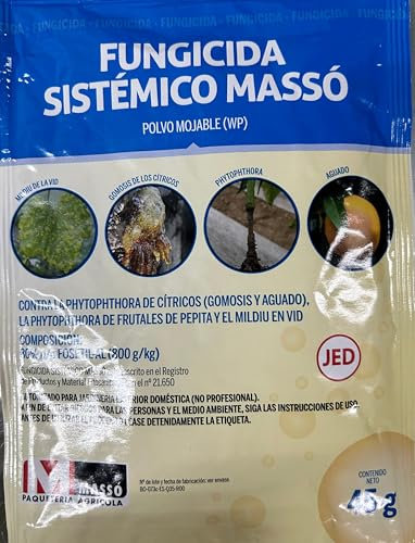 Fungicida sistémico Puntal contra la phytophthora de cítricos y el mildiu de pepino, calabacín y vid.Polvo mojable. Sobre 45g.