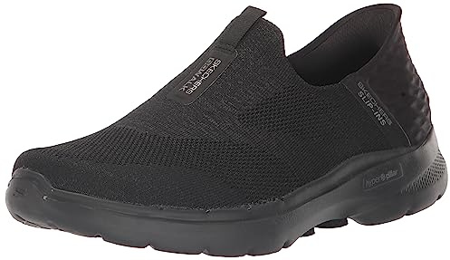 Skechers Go Walk 6 Slip-ins - Fabulous View, Black, 6.5 UK Wide