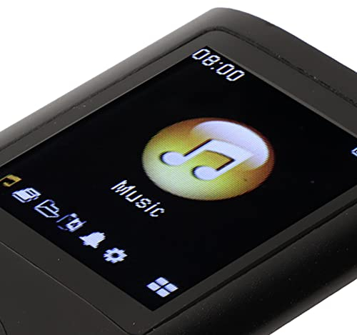 Reproductor MP3, reproductor de música de 64 GB, música sin pérdidas, pantalla LCD delgada de 1,8 pulgadas, reproductor de música MP3 portátil, incluye cable de carga y auriculares, fácil de
