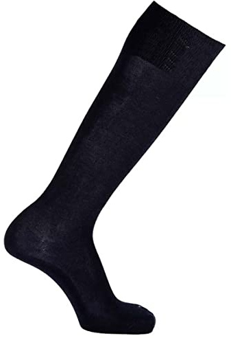 6 Paia - Calza Uomo Lunga 491 ROSSI in Filo di Scozia: Eleganza, Resistenza e Comfort con Tallone Rinforzato