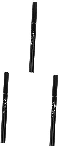 POPETPOP 3stücke Doppelte Drehbare Augenbrauenstift Mit Pinsel Automatischer Augenbrauenstift Schokoladenfarbe Für Natürliches Makeup Tragbar Und Langlebig