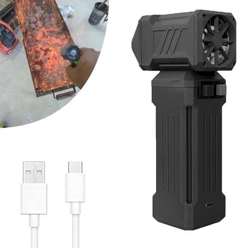 JXYQZD Portable Jet Fan Blower, Air Blower Super Jet Fan, 150000 Rpm Jet Dry Blower, Jet Dry Mini Blower, Used to Clean Keyboards Lenses, Dry Leaves, Cars and Snow