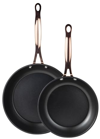 BERGNER Set 2 padelle 20+24cm in alluminio forgiato per induzione linea Copper - Testata e approvata da Gianfranco Vissani!