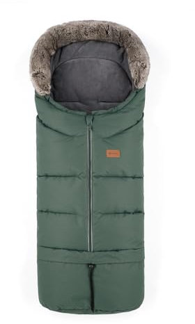 Petite&Mars Fußsack für Kinderwagen Fusak 4v1 Arctic * Winterfußsack für Kinderwagen, Buggy und Autositz * Warrm * Wasserdicht * Winddicht (Veritable Khaki)