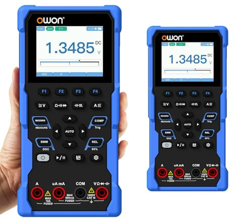 OWON HDS120 2-in-1-Oszilloskop + 4½-stelliges Multimeter 20000 Counts True RMS Tester 1 MHz 5 MS/s Automatischer Bereich