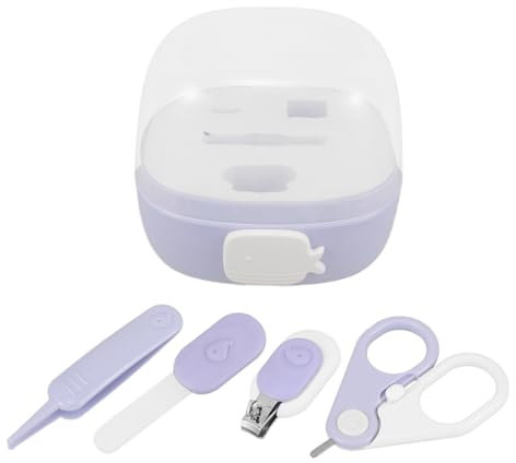 UPKOCH 4stücke Elektrische Nagelknipsermaschine Für Junge Mädchen Nagelschneider Mit Sicherheitsschutz Babypflege Nagelknipser Und Feile Aus Edelstahl Geeignet Für Neugeborene Und