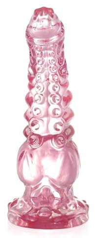 24cm Gode Rose,Gros Gode avec Ventouse,Godemichets avec Big Knot, Sex Toy pour Femme Homme Gay