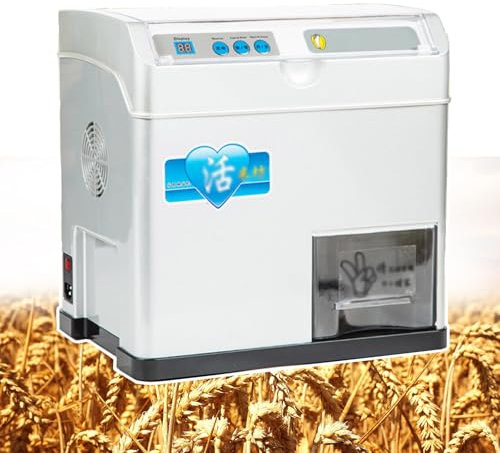 smafoseedding Automatic Rice Bran Separator, 500w Rice Milling Wheat Cereal Peeling Machine, Household Rice Thresher Paddy Huller Sheller Husker- For Brown/Germ/Polished Rice -Small Rice Huller