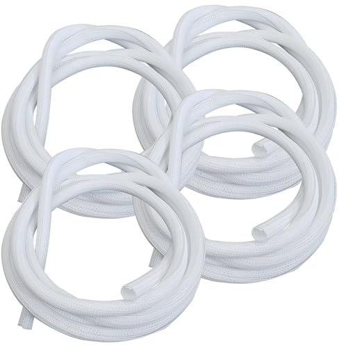 Callstel Schlauchhüllen: 4er-Set selbstschließende gewebte Kabelschläuche, zuschneidbar, 3 m (Kabel-Schutz-Schläuche flexibel, Kabelummantelungen, Schrumpfschlauch)