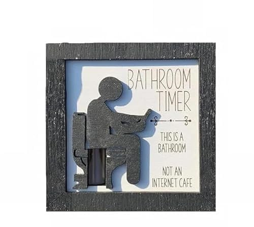 2-seitiger Badezimmer-Timer, lustiges Gag-Geschenk, Badezimmer-Toiletten-Sanduhr-Timer, Toiletten-Sanduhr, einzigartiges Badezimmer-Geschenk