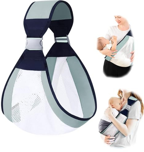 Kleinkind Trage für Säuglinge, Verstellbare Ergonomische Babytrage, Babytrage Seitlich, für Neugeborene & Kleinkinder 0-48 Monate, Ergonomische Kindertrage Bis 25 kg, Faltbar & Leicht