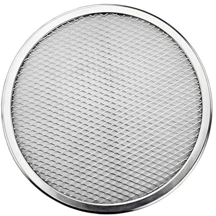 Zpengtai Piatti Pizza 23/38 Fai da Te teglia for Pizza teglia Rotonda for Pizza Rete Metallica Stampo Antiaderente for Forno Grandi(38CM)