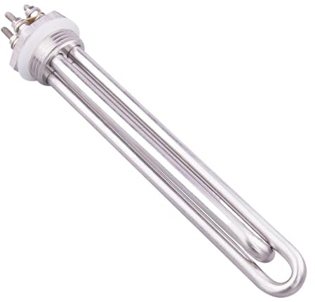 Calentador De Agua Eléctrico Tubular De Acero Inoxidable 304, Compatible Con Elemento Calefactor De Inmersión DN25 De 24 V/36 V/48 V, 300 W, 600 W, 900 W, 1200 W Y 1500 W.(48V_300W)