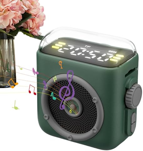 CGACCSD Petite Enceinte sans Fil - Lecteur de Musique Magnétique,Enceinte De Voyage avec Clip Arrière - pour Maison Étude Voiture Pique-Nique Fête Voyage Plage Fitness Entraînement