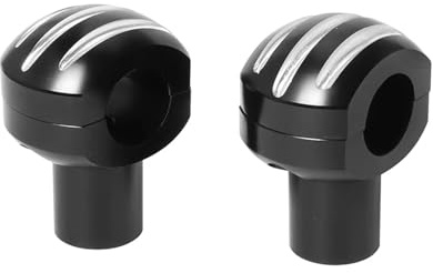 Motorcykelstyrklämmor Höjare 25mm Motorcykelstyrklammerhöjare Kit Justerbar Höjning Styrfäste 1 Tums Styrhöjare Svart Universal(A 22MM Black)