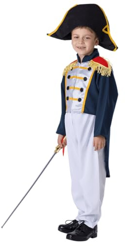 Dress Up America Historiska koloniala allmänna dräktset för barn