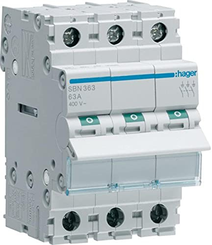 Interruptor modular, 3 polos, 63A, White