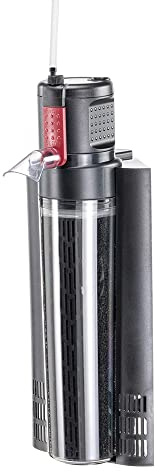 Hydor Innenfilter Crystal 200 Aquarien 120-200 Liter, 2 Stufen, Aktivkohle und Venturi-Kit enthalten, Schwarz