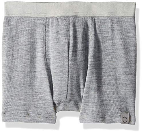 mikk-line Baby Wool Shorts Boys, Grey (Pearl Grey Melange 130) 86 (Manufacturer Size: 12M)