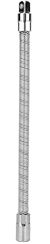Flexible Extension Bar Shaft Drive Flexible Socket Extension Bar Adapter Bit Holder Connecting Link Bendable Elastic Joint Head Post for 1/2” Jack(350mm)