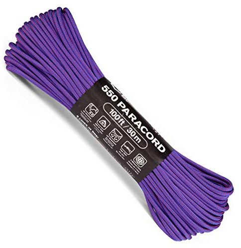 Atwood Rope MFG Color Changing 550 Paracord 100 Feet 7-Strand Core Nylon Parachute Cord Outside Survival Gear Made in USA | Lanyards, Bracelets, Handle Wraps, Keychain (Horizon)