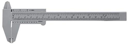 ANGGREK Plastic Vernier Caliper Gauge 150mm Vernier Caliper Micrometer Measurement Student Measuring Tool Beauty Eyebrow Tattoo Sliding Gauge Ruler