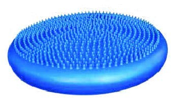 Qmed Balance Kissen (sensorisches Kissen) mit Noppen, Ø 33/35 cm, aus PVC, max. Belastung 200 kg | Sitz-, und Luftkissen für Aktivierung der Tiefenmuskulatur, Stabilisierung und Haltungskorrektur