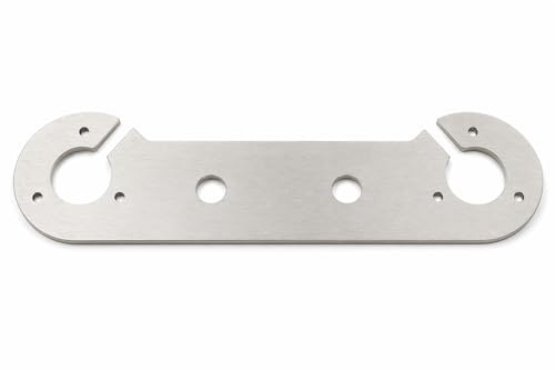 The Tuning-Shop STAINLESS STEEL 4mm DOUBLE TOW BAR 7 & 13 PIN SOCKET MOUNTING PLATE