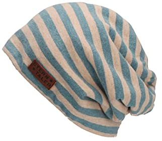 Sterntaler Baby Jungen Slouch-Beanie Ringel Mütze - Gefüttert Mit Weichem Baumwoll-Fleece - Blau, 47
