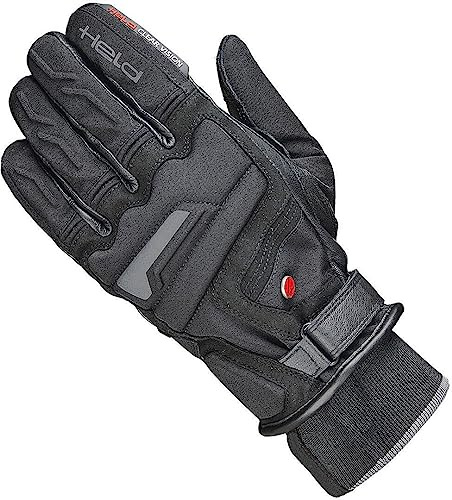Held Satu KTC - Kurze Handschuhe aus Leder und Textil, Gore-Textil, kompatibel mit Smartphone