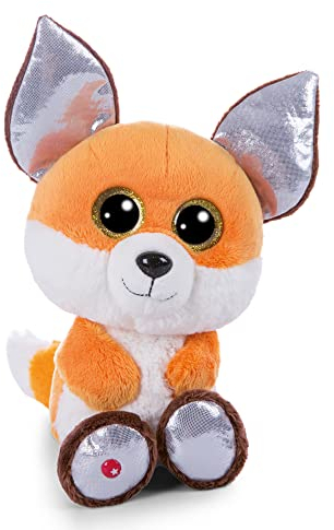 NICI Glubschis: Das Original – Glubschis Fuchs Runizzi 15cm I sitzender Plüschtier Fuchs mit großen Glitzeraugen I Schmusetier für Kuscheltierliebhaber