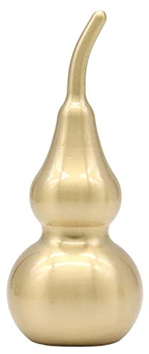 KOZEEY Colgante de Calabaza de Metal, Abalorios de estatuilla coleccionables de la, Adornos de decoración Dorada Feng Shui para, Pulseras,