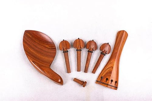 Saitenhalter für Violine, 4/4 Violine, Palisander, Kinnhalter, Violine, Endpin in voller Größe