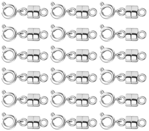 Ofiuny Magnetic Clasps for Necklaces Strong Magnetic Necklace Clasps and Closures, 14K Gold and Silver Bracelet Converter for Women