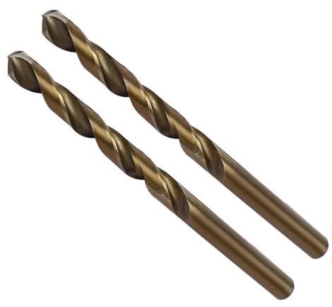 CoCud Hochgeschwindigkeitsstahl-Kobalt-Spiralbohrer, Durchmesser 5,8 mm, Länge 90 mm, gerade Spiralbohrer - (Anwendungen: für Metall, Holz, Kunststoff, Aluminium), 2 Stück