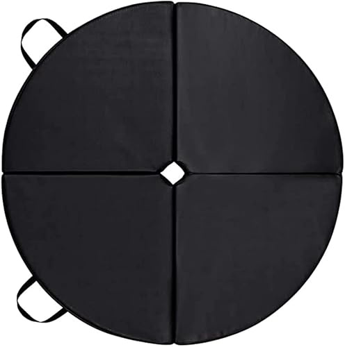 HYLMF Exercice De Fitness Pole Dance Crash Tapis/Pole Dance Tapis/Entraînement Gymnase Padding/Yoga Pilates Gymnastics Exercice Floor Cushion-Black (Trip 30/50mm)(Size:120x5cm)