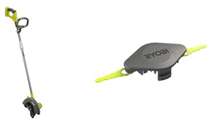 RYOBI 18 V ONE+ Akku-Rasenkantenschneider RY18EGA-0 & Schlagmesser Sense Trimmer 5132004559 RAC155 Kunststoffmesser