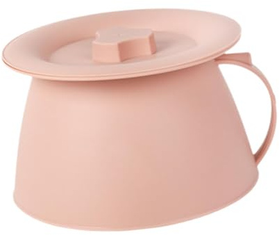 MagiDeal Pot d'urinoir à crachoir, Pot de chambre avec couvercle, bassin de lit facile à nettoyer, polyvalent pour chambre à coucher intérieure, femme, homme, c