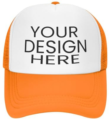 KYZMZC benutzerdefinierte Mütze für – Großhandelspreis Fügen Sie Ihr eigenes Design/Text/Fotos hinzu, personalisierte Baseballmütze, Trucker-Mütze, Angelmütze