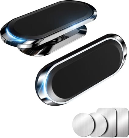 Qianyou 2 PCS Porta Cellulare Auto, 360 Gradi di Rotazione Supporto Telefono Auto per Universale Smartphone, Porta Telefono Auto Adatto pere iPhone, Samsung, Cellulare da 4.0''-7.0''