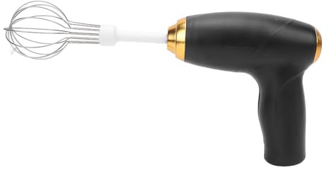 Mélangeur à Main électrique Mélangeur à Main sans Fil USB Rechargeable Portable Fouet électrique Batteur à Oeufs pour Mélanger la Cuisson (Noir)