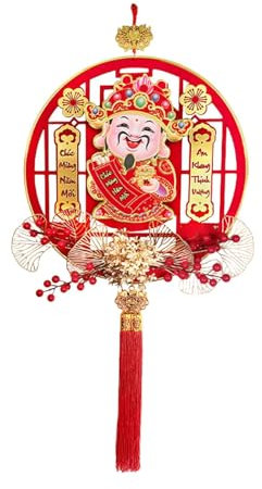 Décorations à suspendre pour le Nouvel An chinois 2024 - Dragon porte-bonheur - Style D - Type 3