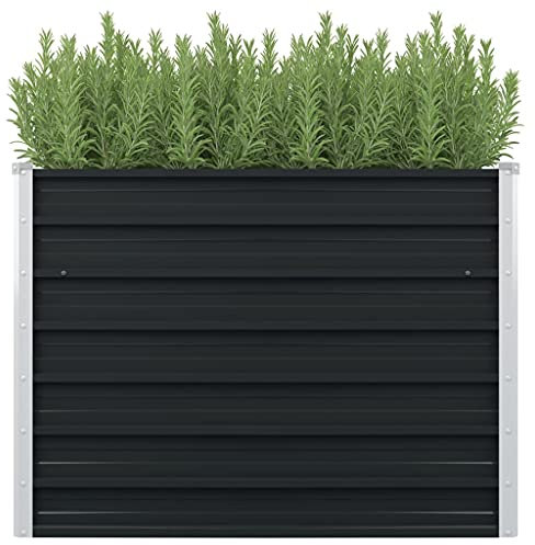 jiangboyue-45725 - Bancal alto (100 x 100 x 77 cm, acero galvanizado), color antracita