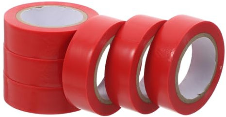 Ciieeo 6rollos Cinta Aislante Eléctrica Resistente Al Calor y Abrasión Para Reparación y Protección Eléctrica