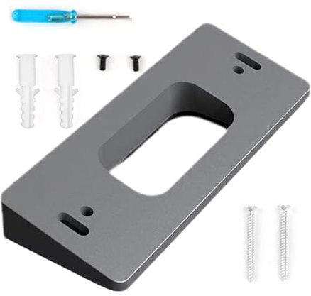 Ring Doorbell Mount - Soporte de placa de cuña inteligente, soporte seguro para timbre, soporte de montaje ajustable para timbre de video para modelos de anillo, kit de montaje de cámara para