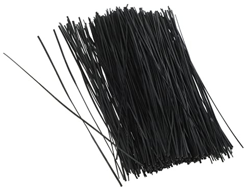 Toyvian 1000piezas Bridas de Alambre Galvanizado Flexibles Reutilizables para Bridas Cables Plantas DIY Sujeta Cables Alambre Jardinería