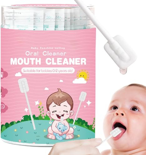 Baby Mundreiniger – Magermull Gum Cleaner Stick, tragbarer Zungengaze-Zahnfleischreiniger, flexible Zahnbürste, Zungenreiniger für Babys Zunge, Mund und Zahnpflege
