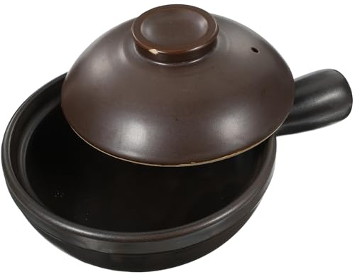 Sosoport Cazuela Tapa Para Sopa y Arroz Olla De Barro Utensilios De Cocina Hogar Para Cocinar La Estufa Horno