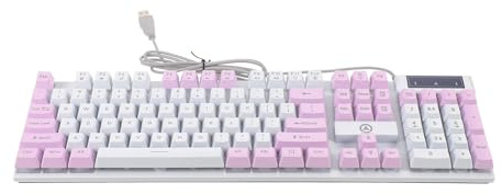 Veemoon Tastiera Meccanica Cablata Retroilluminazione Rgb Tastiera da Gioco per PC Interruttori Tattili per Computer Design Ergonomico e Connettore USB